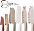 Knife Set, 13 Pieces Kitchen Knives Set with Healthy Anti-Rust Coating